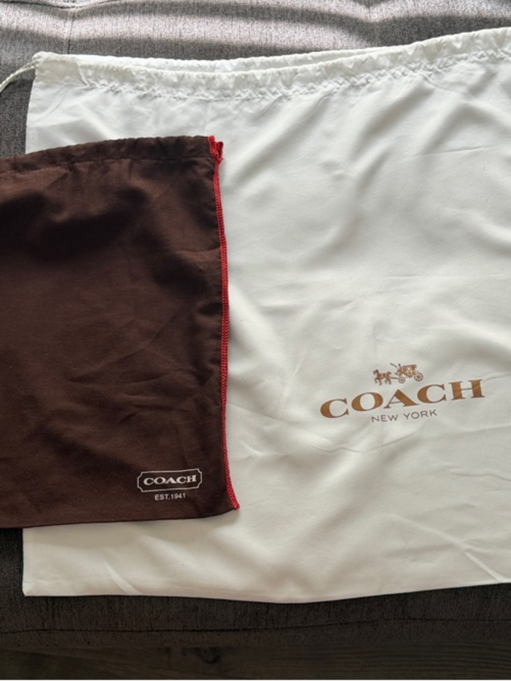 2 Coach Dust Bags